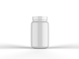 Matte Plastic Jar 3D Rendering png