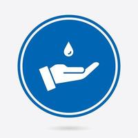 Hand washing - vector icon. Illustration isolated. Simple pictogram.