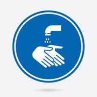 Hand washing - vector icon. Illustration isolated. Simple pictogram.