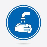 Hand washing - vector icon. Illustration isolated. Simple pictogram.