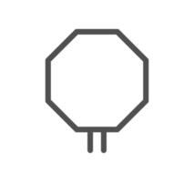 Navigation icon outline and linear vector. vector