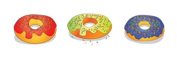diseño de vector de donut