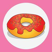 diseño de vector de donut