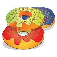 diseño de vector de donut
