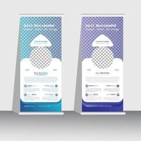 Professional Roll up stand banner template design, vertical, abstract background, pull up design, modern Banner, rectangle vector