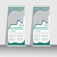 Professional Roll up stand banner template design, vertical, abstract background, pull up design, modern Banner, rectangle vector