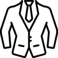 line icon for dress formal vector