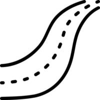 line icon for way vector