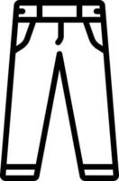 line icon for pant vector