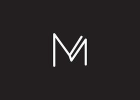 M logo design  company logo vector