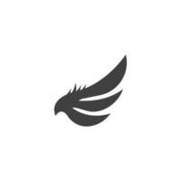 Falcon wing icon Template vector