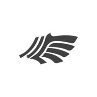 Falcon wing icon Template vector