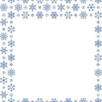 Snowflakes. Seamless square grid. Repeating vector pattern.Endless holiday ornament.