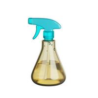 3d spray bottle with white background photo