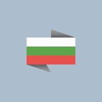 Illustration of Bulgaria flag Template vector