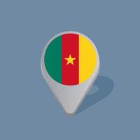 Illustration of Cameroon flag Template vector