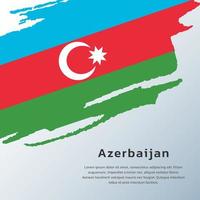 Illustration of Azerbaijan flag Template vector