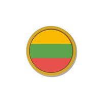 Illustration of Lithuania flag Template vector