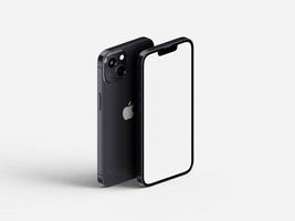 diseño de fuente y maquetas traseras de iphone 13 foto