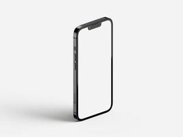 diseño de maquetas de iphone 13 de pie foto