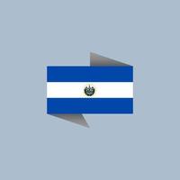 Illustration of El Salvador flag Template vector