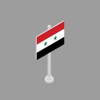 ilustración de la plantilla de la bandera de siria vector