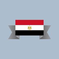 ilustración de la plantilla de la bandera de egipto vector