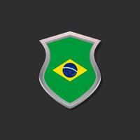 Illustration of Brazil flag Template vector