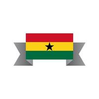 ilustración de la plantilla de la bandera de ghana vector