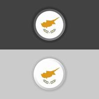 Illustration of Cyprus flag Template vector