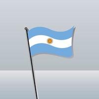 Illustration of Argentina flag Template vector