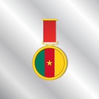 ilustración de la plantilla de la bandera de camerun vector