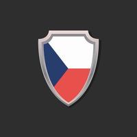 Illustration of Czech Republic flag Template vector