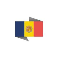 Illustration of Andorra flag Template vector