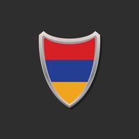 ilustración de la plantilla de la bandera de armenia vector