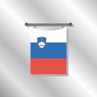 Illustration of Slovenia flag Template vector