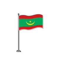 Illustration of Mauritania flag Template vector