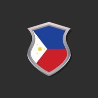 ilustración de la plantilla de la bandera de filipinas vector