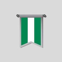 Illustration of Nigeria flag Template vector