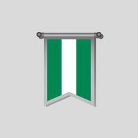 Illustration of Nigeria flag Template vector