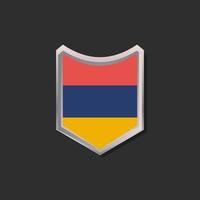 ilustración de la plantilla de la bandera de armenia vector