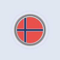 Illustration of Norway flag Template vector