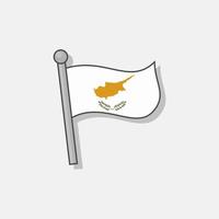 Illustration of Cyprus flag Template vector