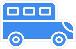 School Bus Icon Style vector