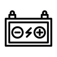 Car Battery Icon Design vector