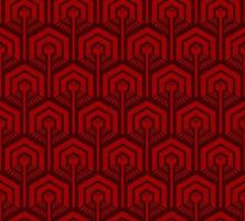 BURGUNDY SEAMLESS VECTOR BACKGROUND WITH RED HEXAGONS