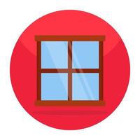 Editable design icon of window vector