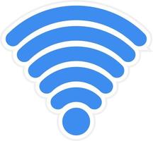 estilo de icono wifi vector