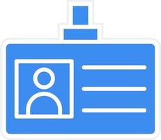 Id Card Icon Style vector
