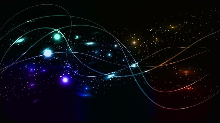 Abstract multicolored beautiful digital modern magical shiny electric energy laser neon texture with lines and waves stripes, background